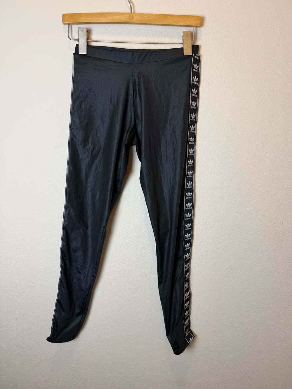 Adidas Originals Women's Berlin Wet Look Leggings Black